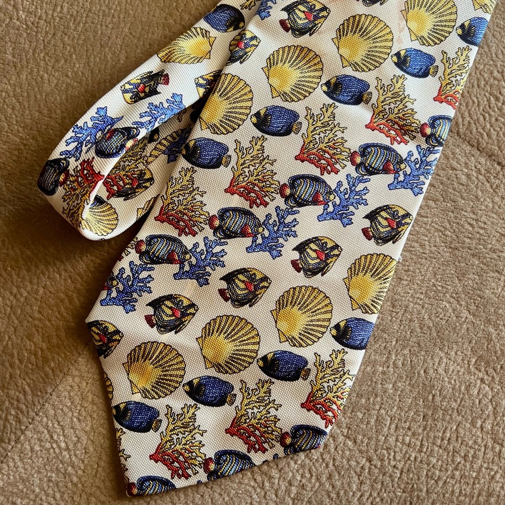 Rare Gianni Versace Aquatic Tie 🐠